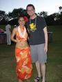 [Photo of hula girl and Liam]