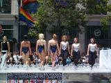 [Photo of a float with dancers from Montr&eacute;al]