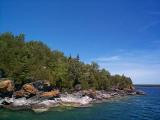 [Photo of island scenery from Fathom Five National Marine Park]