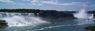 [Photo of American Falls, Bridal Veil Falls, and Horseshoe Falls]