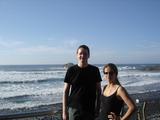 [Photo of Liam and Tatiana at Roque de las Bodegas]